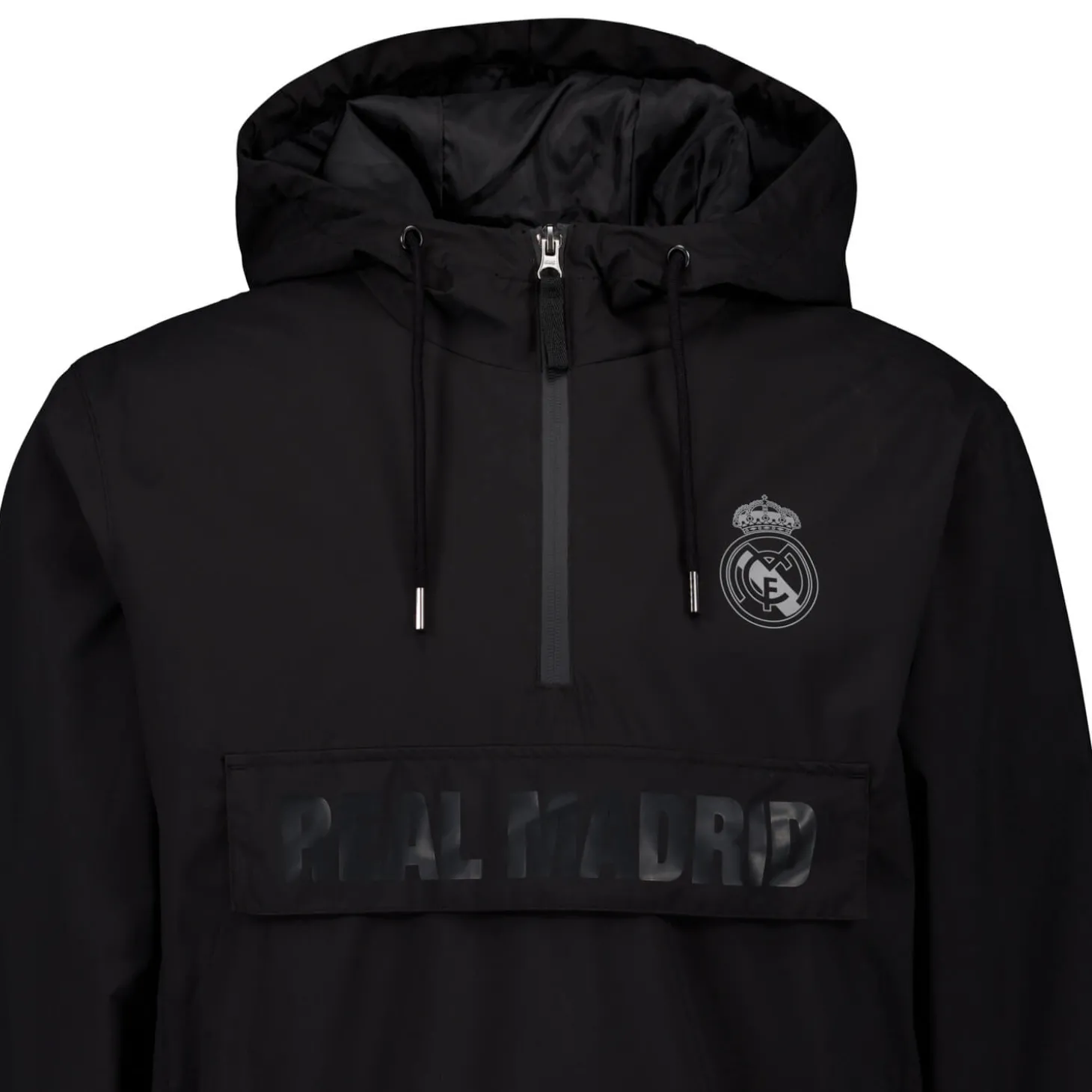 Homme MBA Solutions Vestes^Anorak Léger à Capuche Outerwear Real Madrid Noir hommes