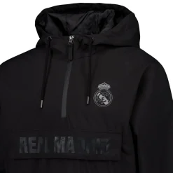 Homme MBA Solutions Vestes^Anorak Léger à Capuche Outerwear Real Madrid Noir hommes
