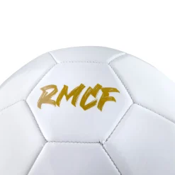 Project Rogers & JLK, S.L. Ballons De Football^Ballon Écusson Couleur Blanc & Or