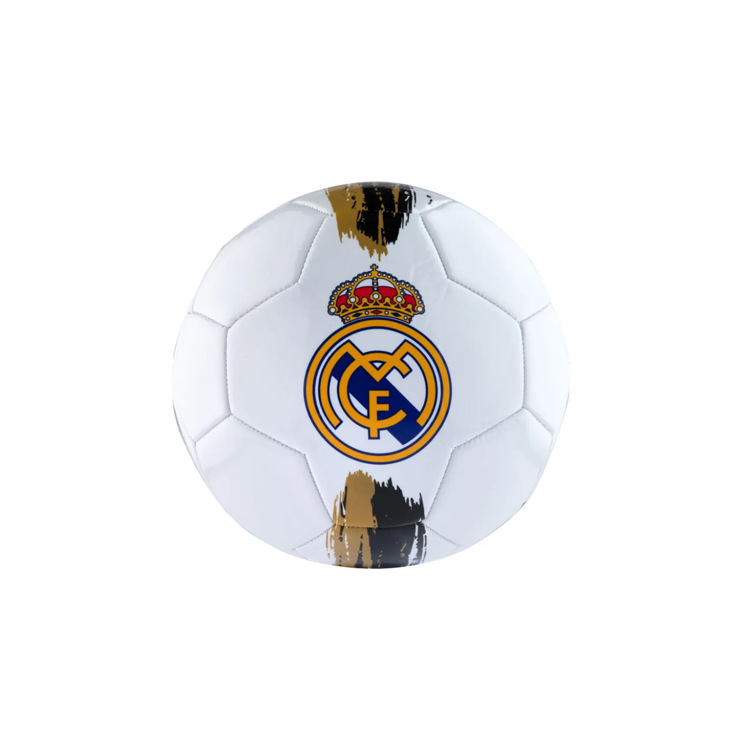 Project Rogers & JLK, S.L. Ballons De Football^Ballon Écusson Couleur Blanc & Or