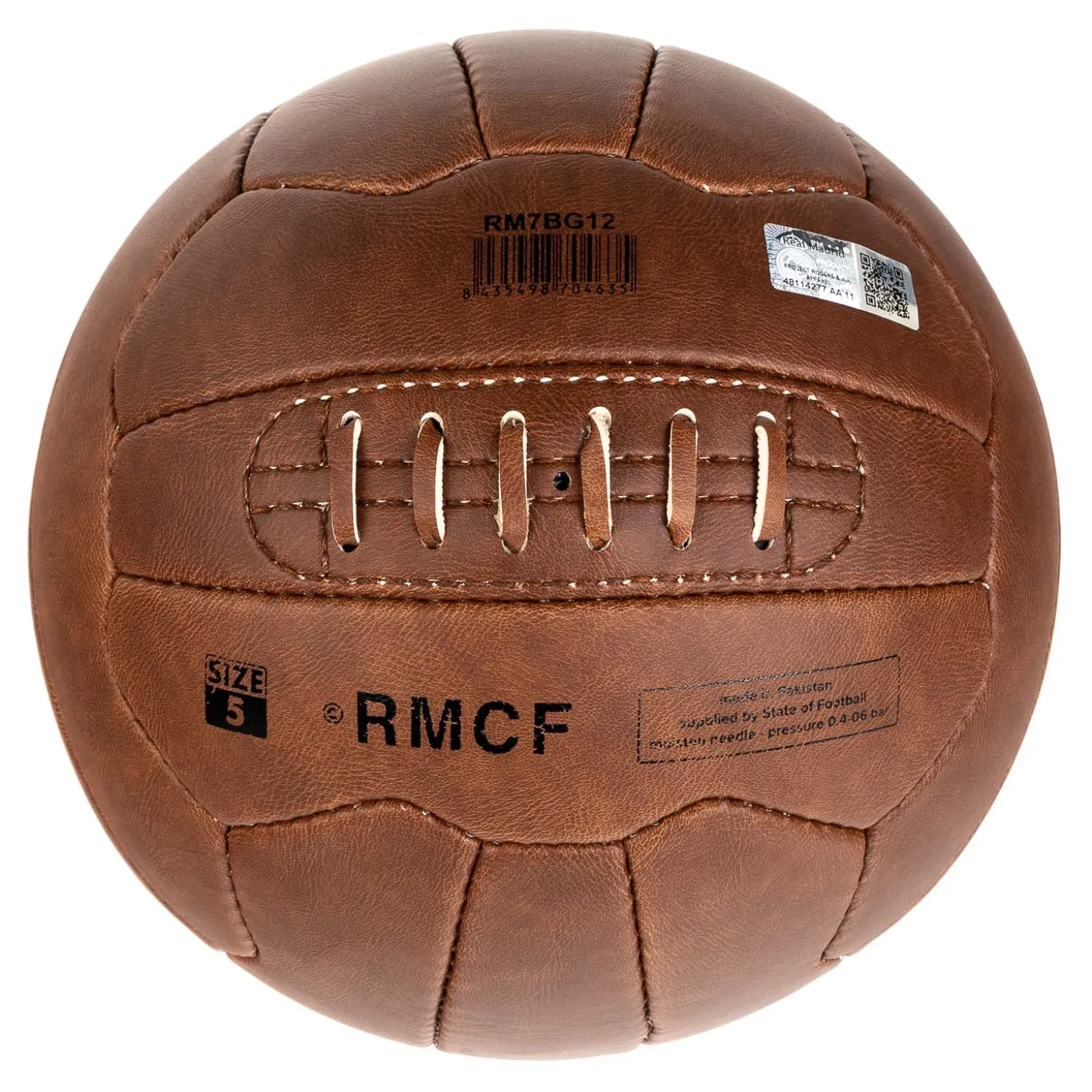 Project & Rogers Ballons De Football^Ballon De Foot Historique Real Madrid 1902 - Marron