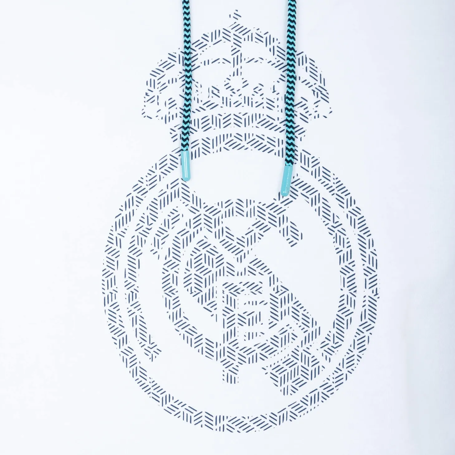 Homme Foundry Sweats^Bernabeu Neon Lights Sweatshirt Hoodie White Shield Print