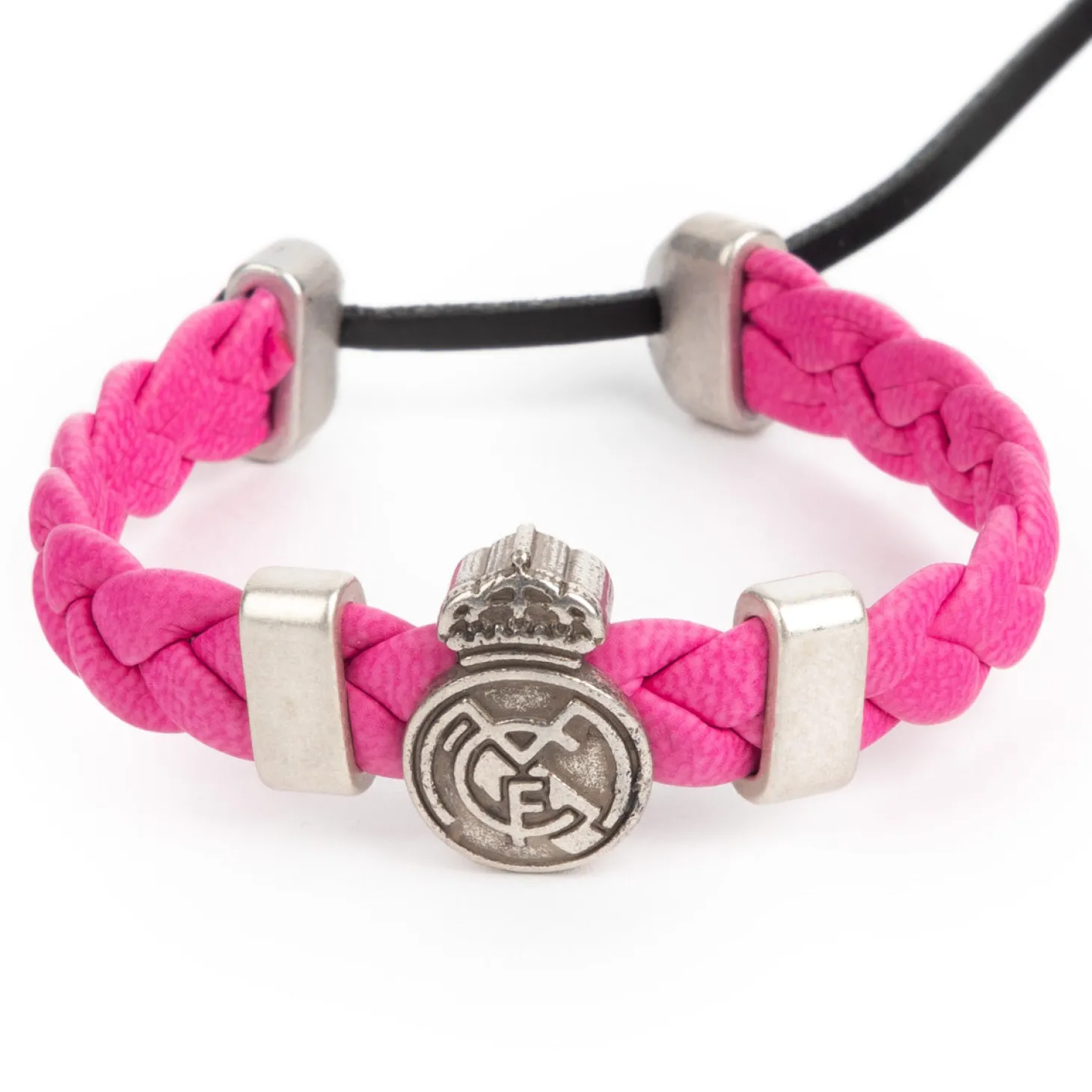 JLK Merchandising, S.L. Bijoux^Bracelet Tressé Rose Real Madrid