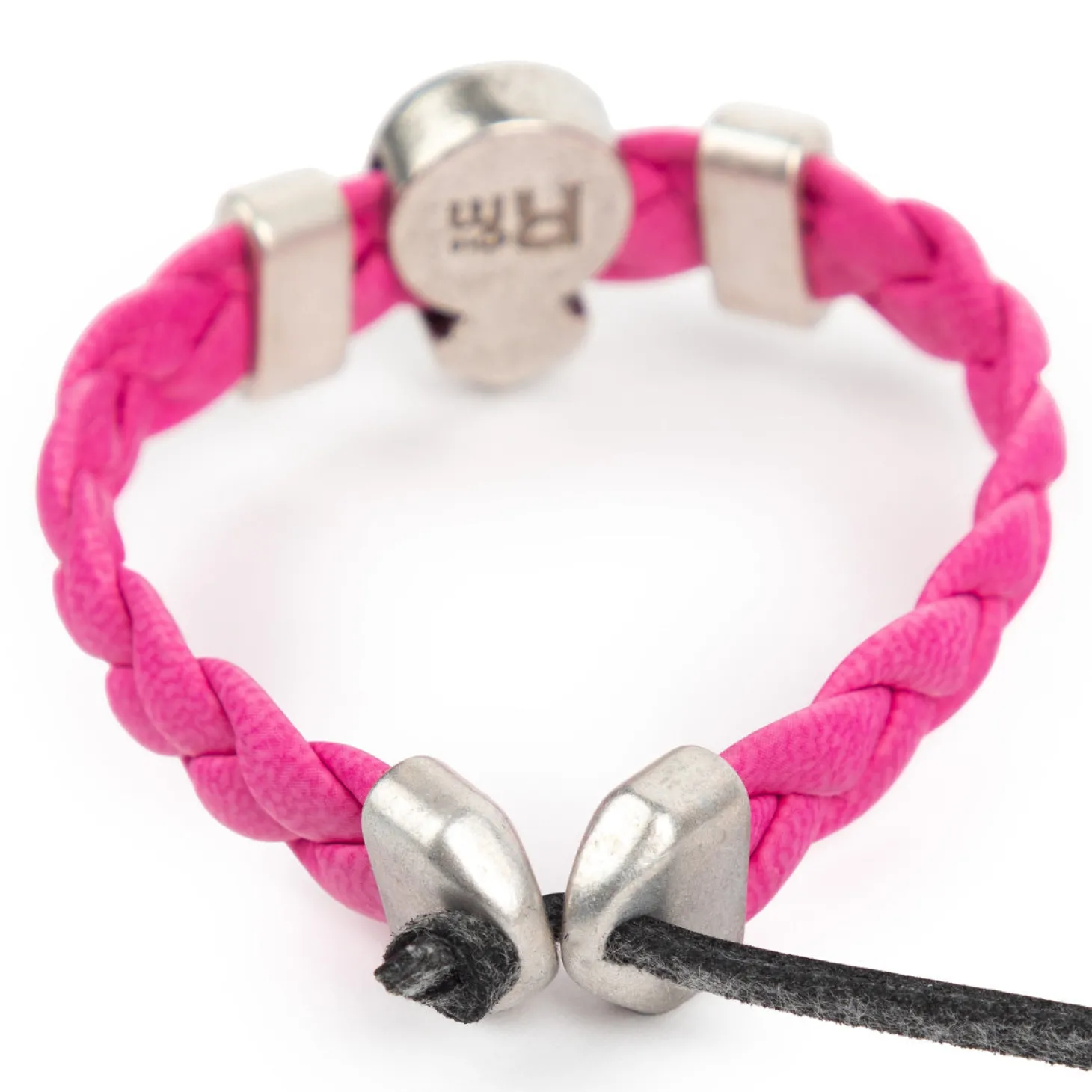 JLK Merchandising, S.L. Bijoux^Bracelet Tressé Rose Real Madrid