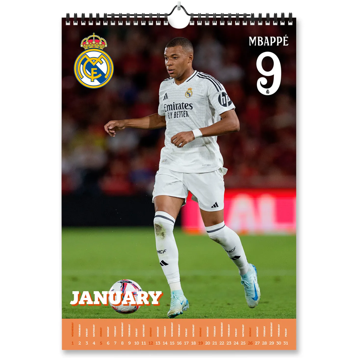 Grupo Erik Editores Papeterie^Calendrier A3 2025 Real Madrid