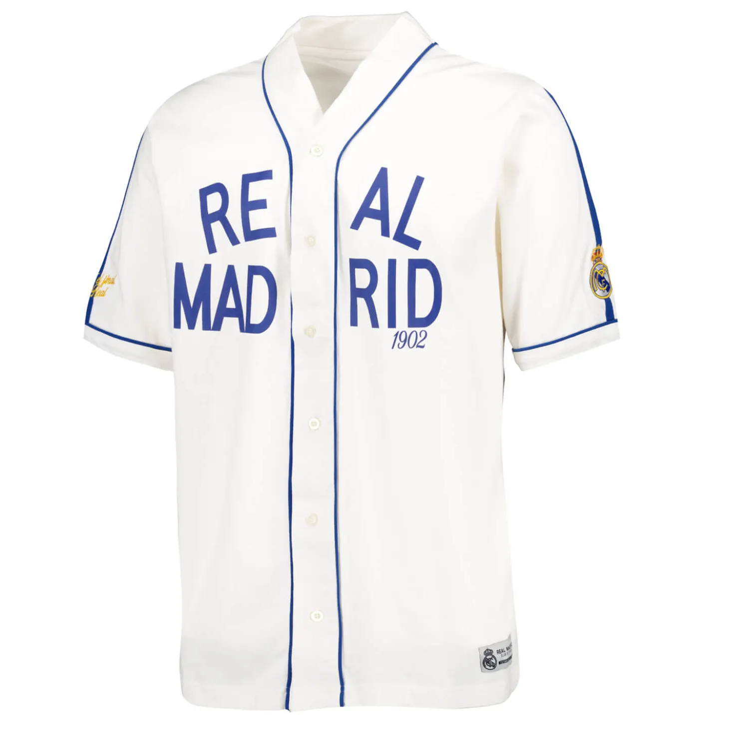Homme MBA Solutions T-Shirts^Chemise Baseball Real Madrid Blanc Cassé hommes