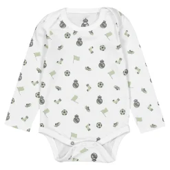 Enfant OSDM Vêtements Pour Bébés^Ensemble 2 Bodies Real Madrid Vert/Blanc bébés