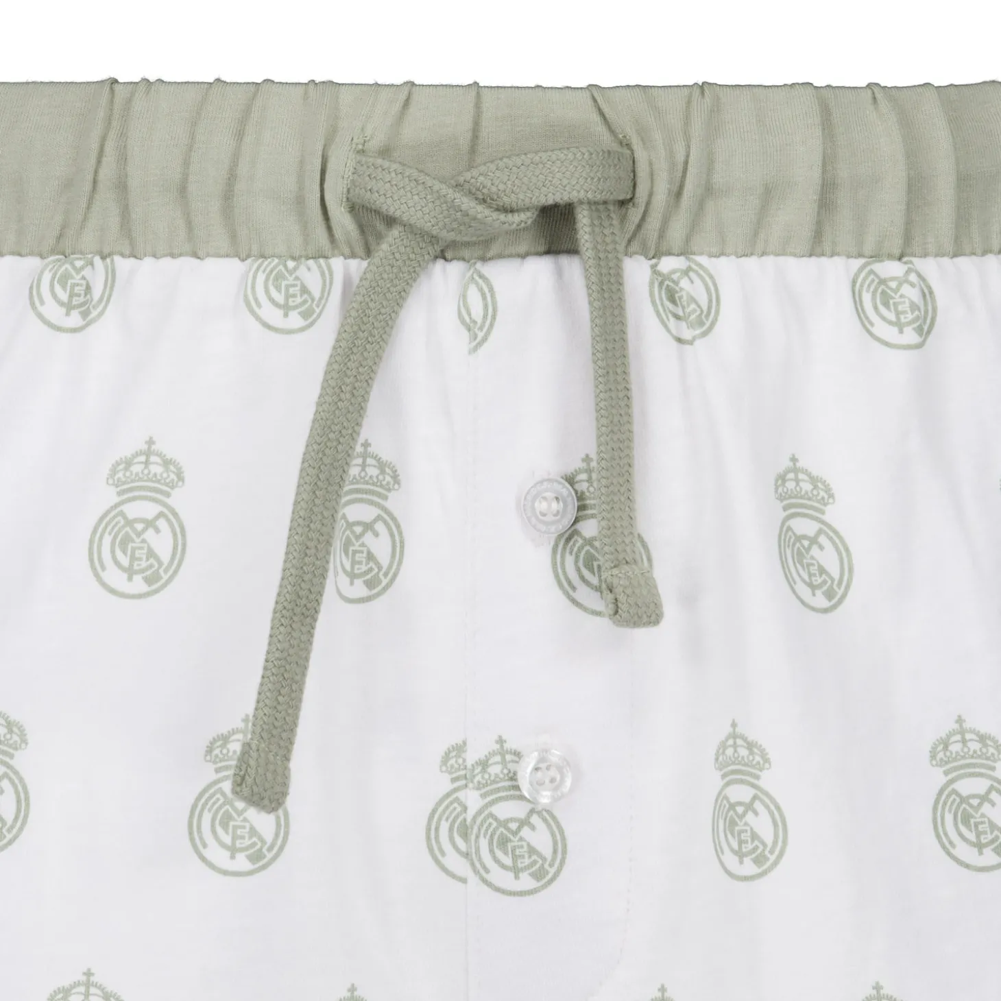 Femme OSDM T-Shirts|Pyjamas^Ensemble pyjama Real Madrid White Dreams - T-shirt à écusson imprimé et short - Vert