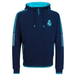 Homme Foundry Sweats^Madrid Sky Men's Sweatshirt Blue Zip