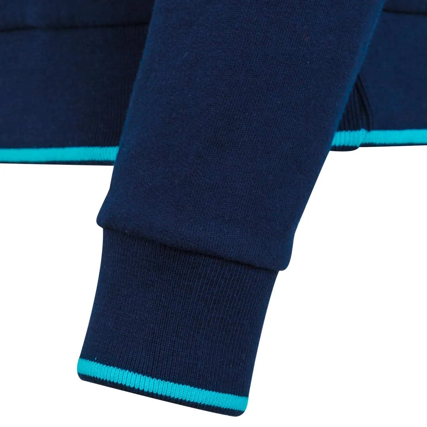 Homme Foundry Sweats^Madrid Sky Sweatshirt Hommes Partial Zip Bleu