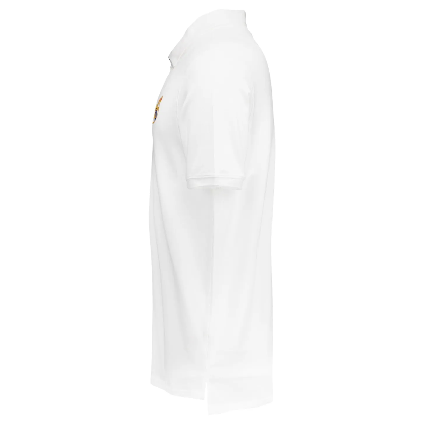 Homme OSDM Polos^Polo blanc pour hommes ECO Essentials Real Madrid Shield Colour