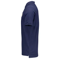 Homme OSDM Polos^Polo bleu pour hommes ECO Essentials Real Madrid Shield Colour