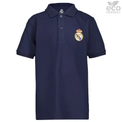Enfant OSDM Rentrée Scolaire|Polos^Polo pour enfants ECO Essentials Real Madrid Shield Colour Blue