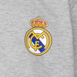 Enfant OSDM Polos|Rentrée Scolaire^Polo pour enfants ECO Essentials Real Madrid Armoiries Couleur grise