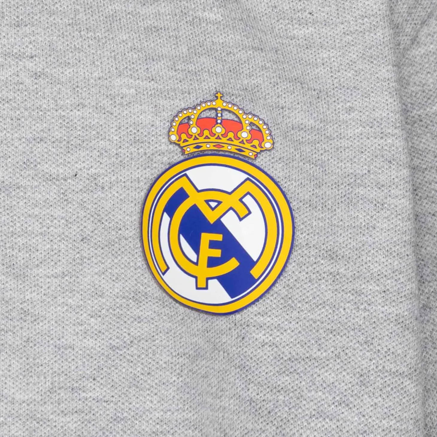 Enfant OSDM Polos|Rentrée Scolaire^Polo pour enfants ECO Essentials Real Madrid Armoiries Couleur grise