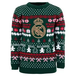 Enfant Foundry Sweats^Pull de Noël pour jeunes avec écusson vert/multicolore