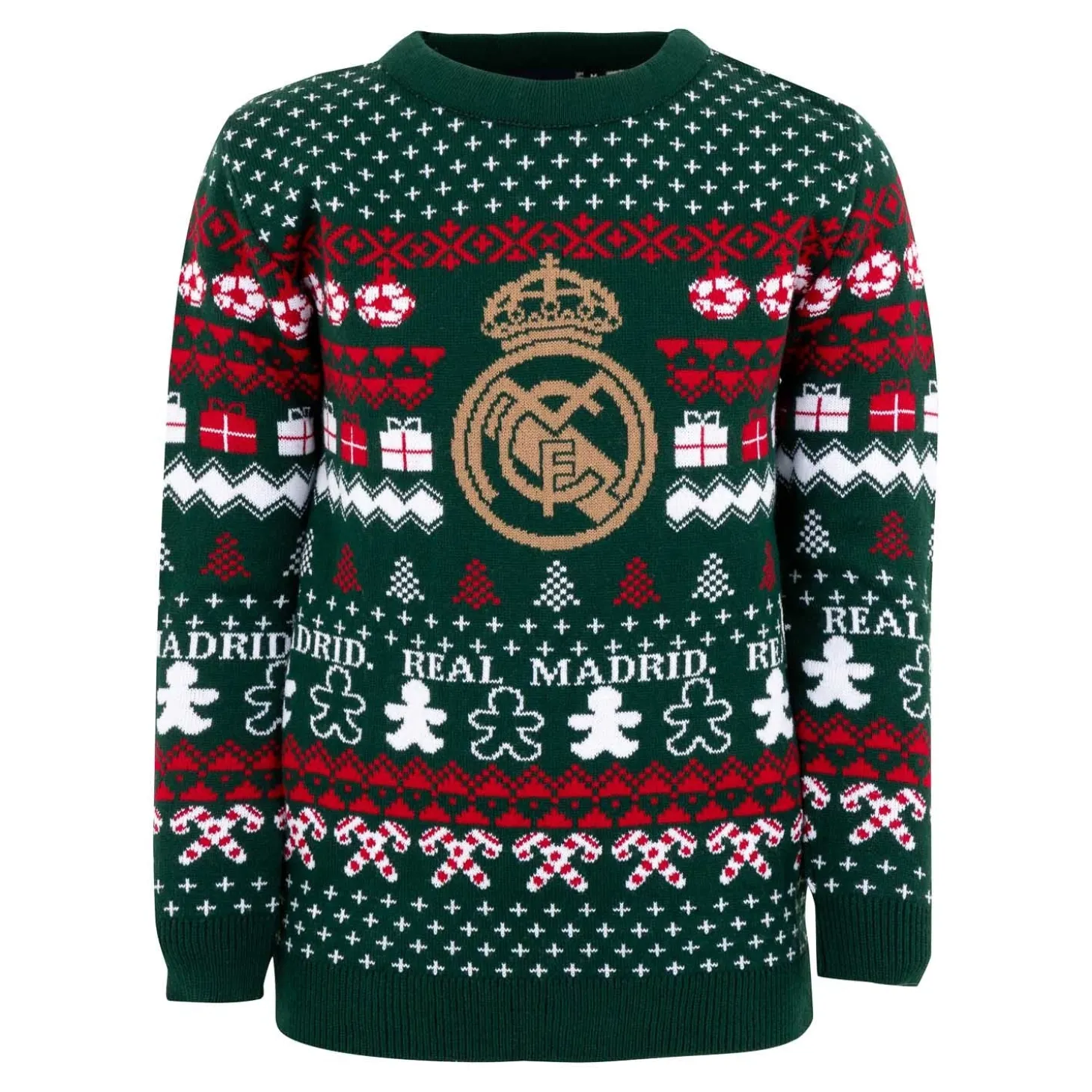 Enfant Foundry Sweats^Pull de Noël pour jeunes avec écusson vert/multicolore