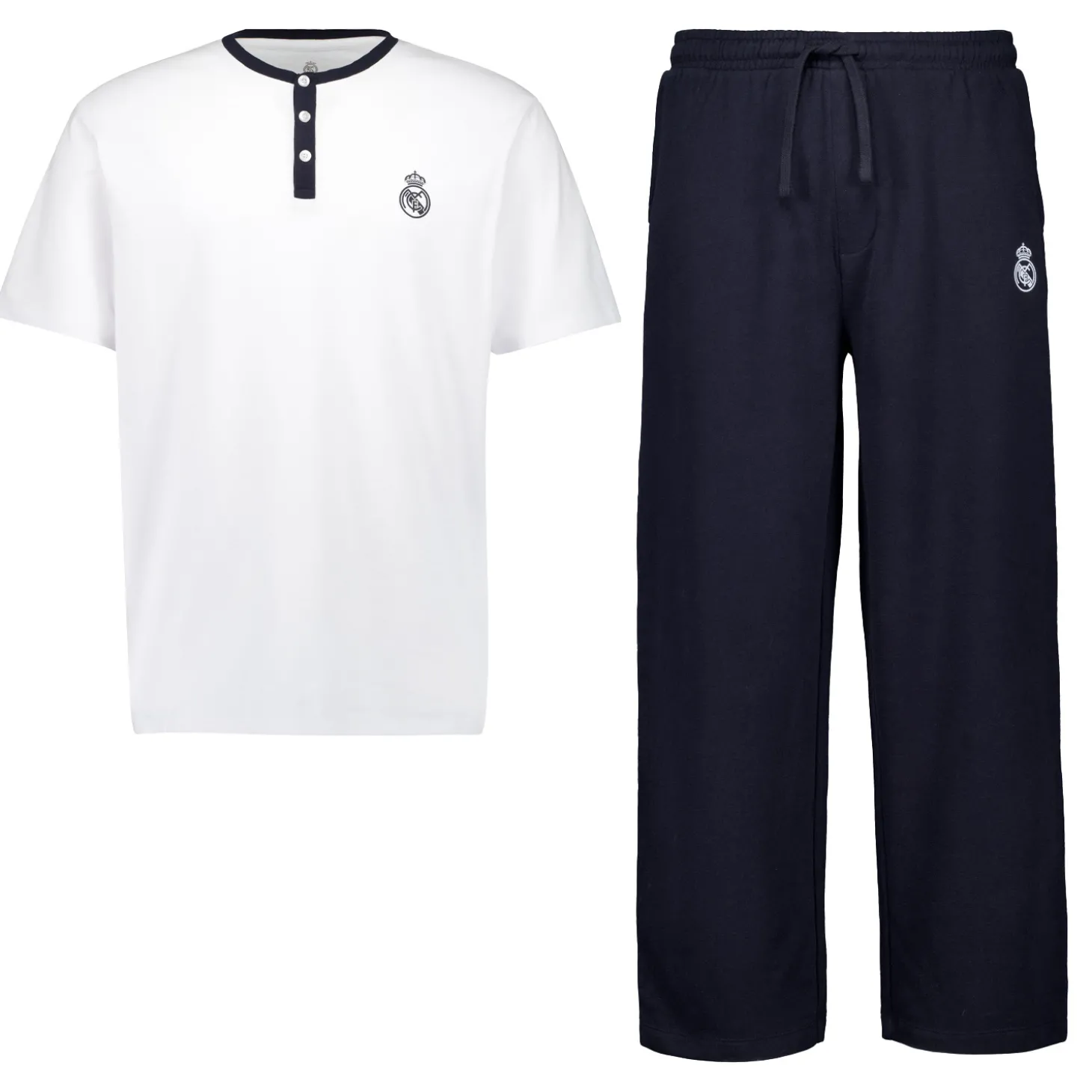 Homme OSDM T-Shirts|Pyjamas^Pyjama Real Madrid White Dreams - T-shirt et pantalon polaire - Marine