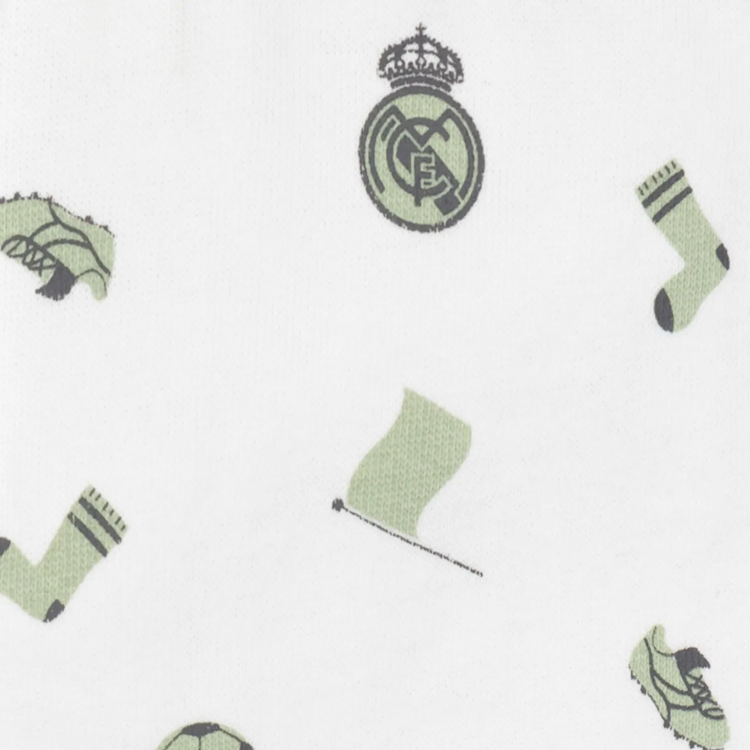 Enfant OSDM Vêtements Pour Bébés^Set Pant & T-Shirt Baby Green/White Real Madrid