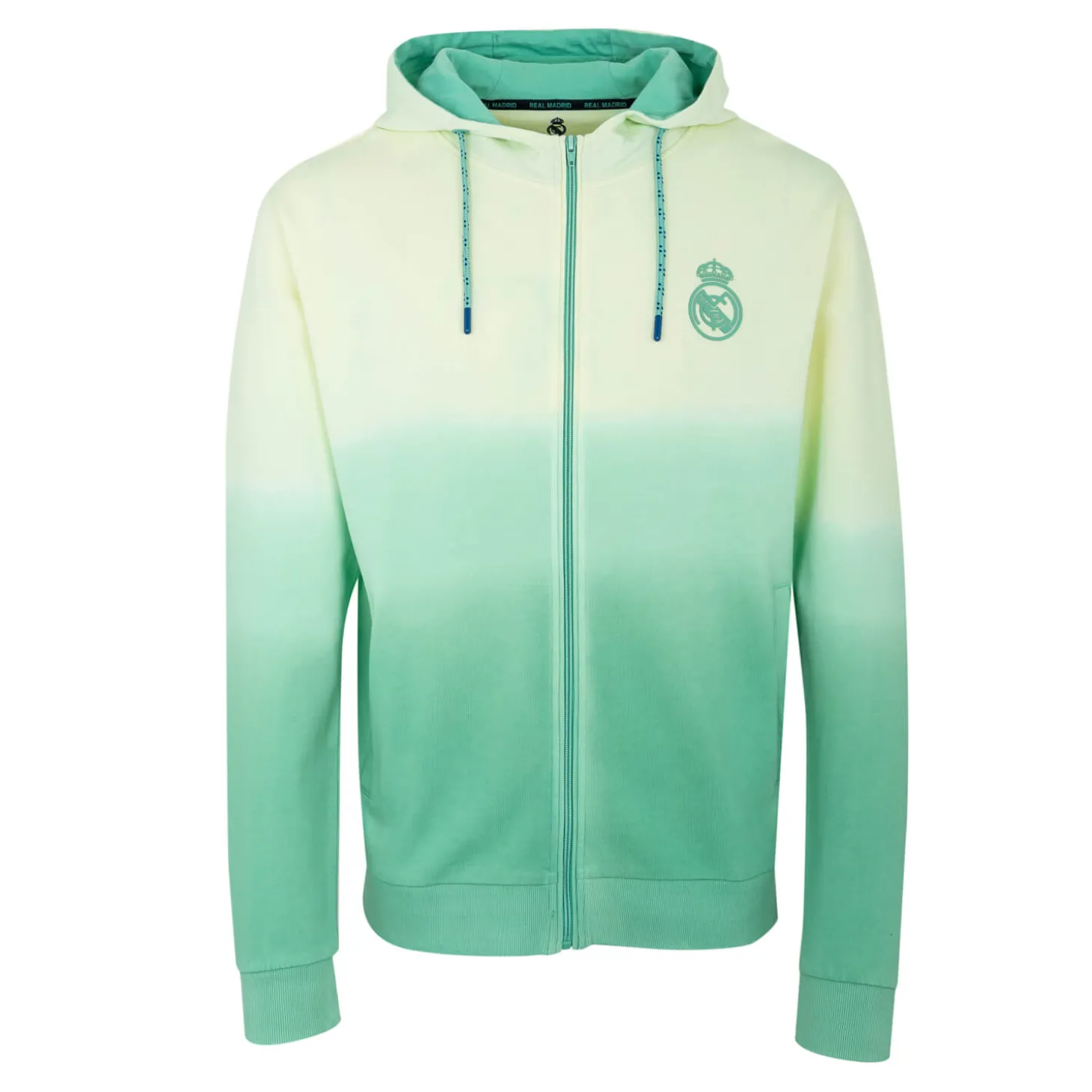 Homme Foundry Sweats^Sunset Festival Mens Dip Dye Zip Hoodie White