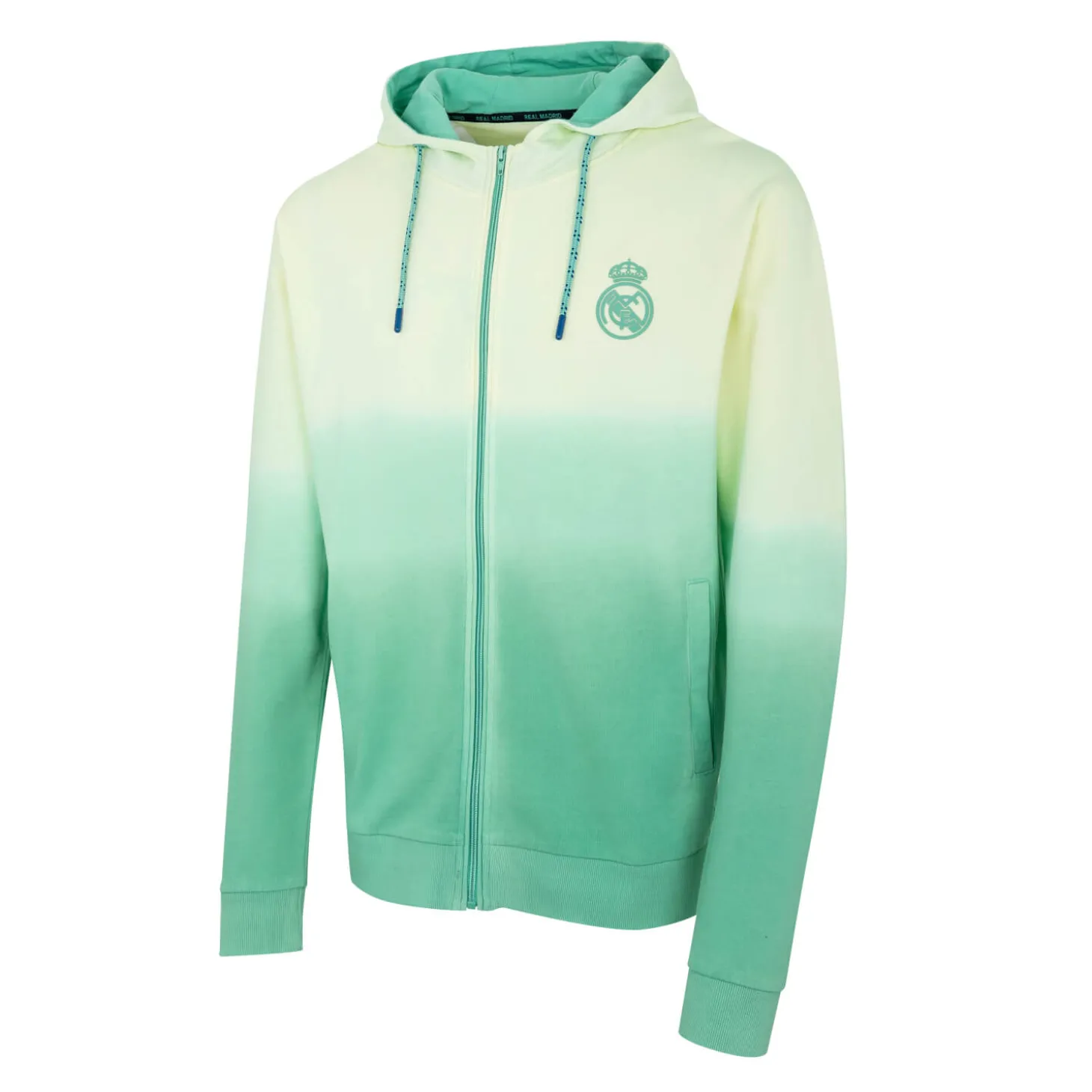 Homme Foundry Sweats^Sunset Festival Mens Dip Dye Zip Hoodie White