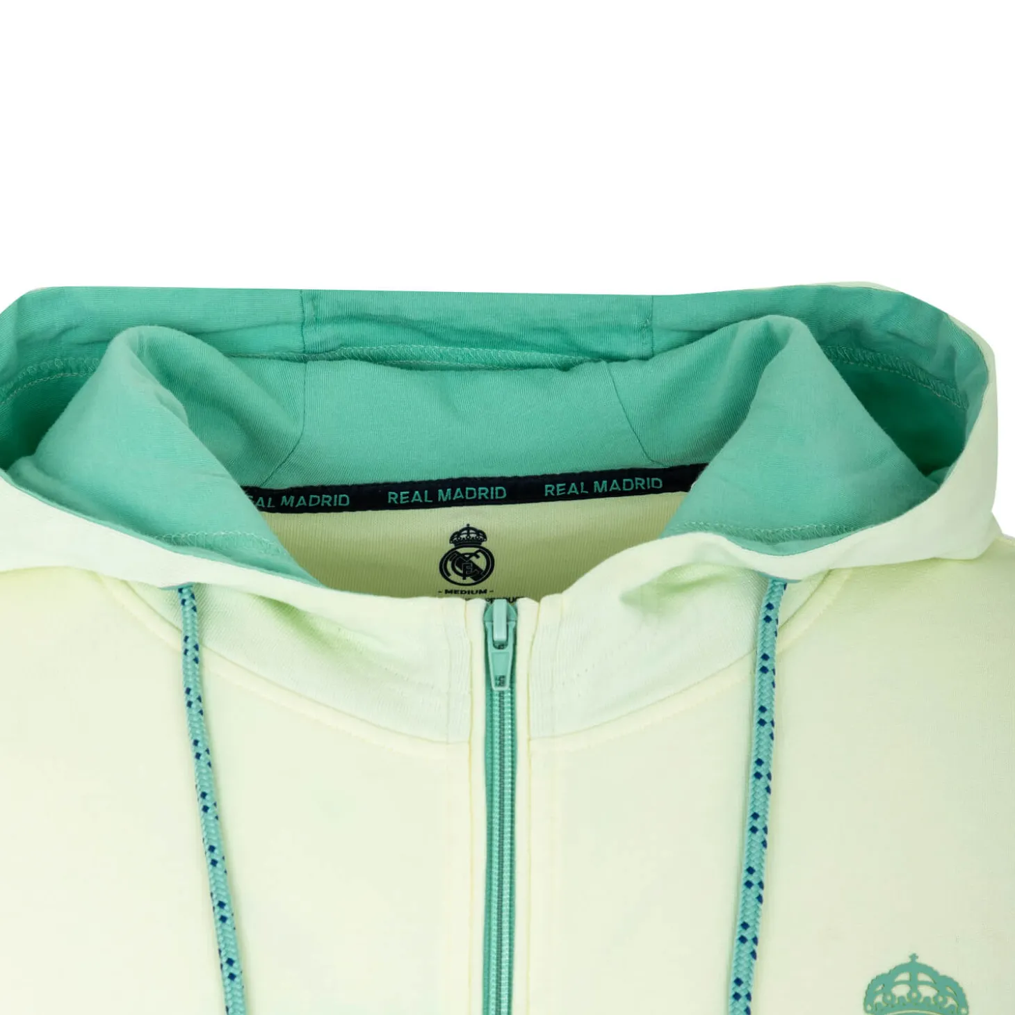 Homme Foundry Sweats^Sunset Festival Mens Dip Dye Zip Hoodie White