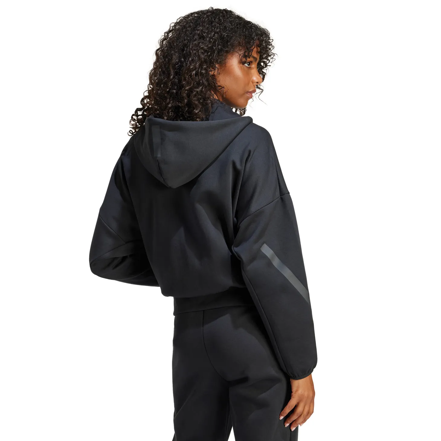 Femme Adidas España, S.A.U Survêtements|Vestes^Sweat à Capuche Zippé Badge Up adidas Noir femmes