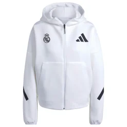 Femme Adidas España, S.A.U Survêtements|T-Shirts^Sweat à Capuche Zippé Badge Up adidas Blanc femmes