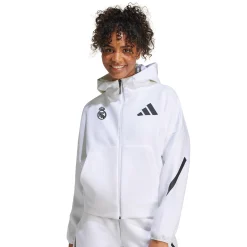 Femme Adidas España, S.A.U Survêtements|T-Shirts^Sweat à Capuche Zippé Badge Up adidas Blanc femmes