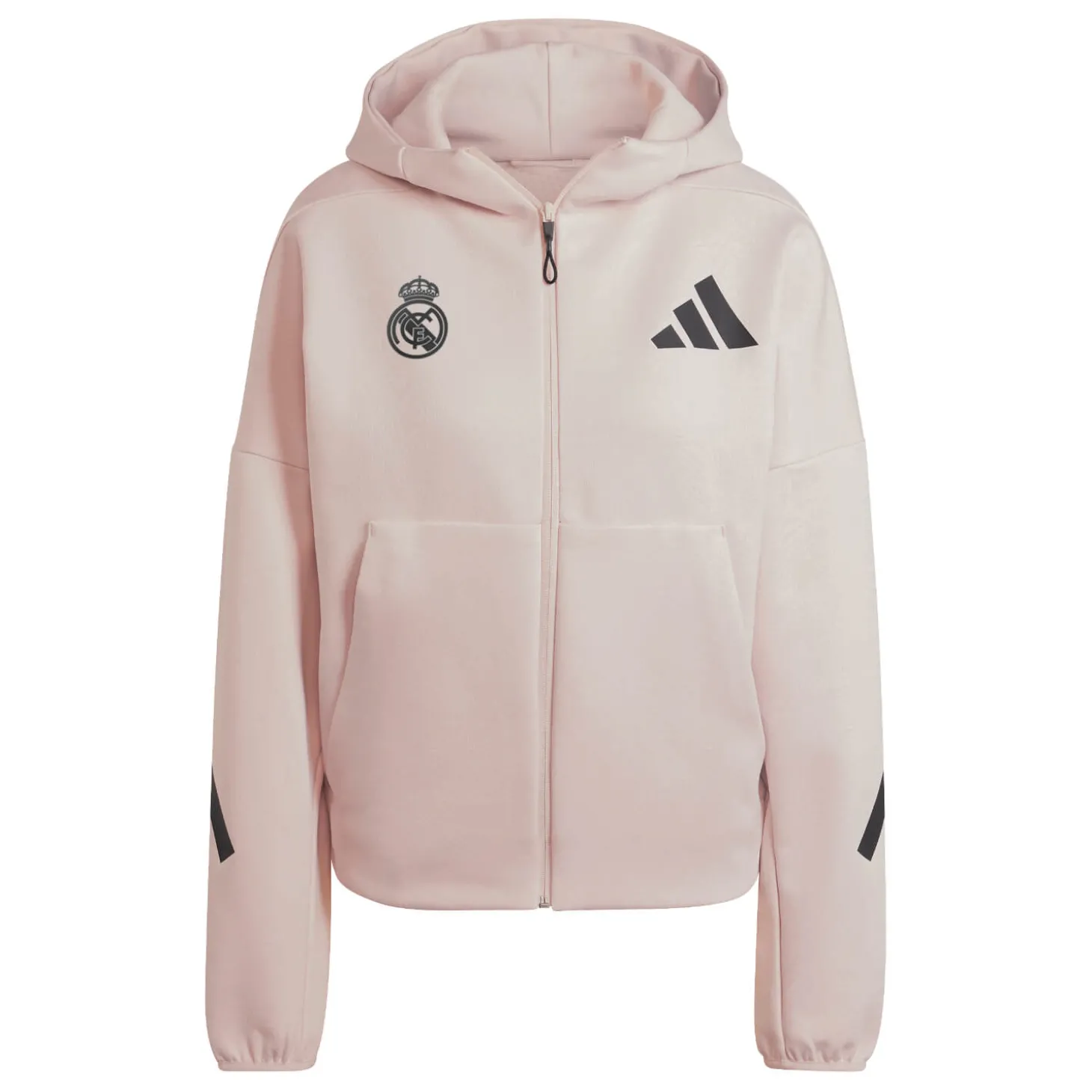 Femme Adidas España, S.A.U Vestes|Sweats^Sweat à Capuche Zippé Badge Up adidas Rose Clair femmes