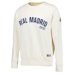 Homme MBA Solutions Sweats^Sweat Col Rond Baseball Real Madrid Blanc Cassé hommes
