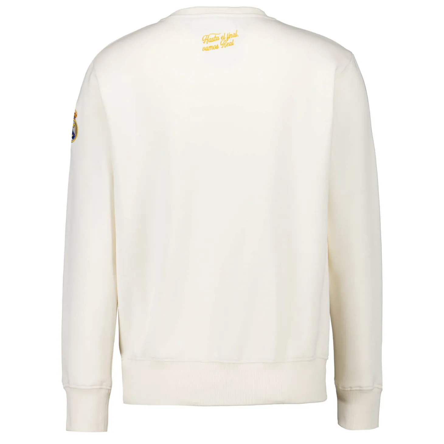 Homme MBA Solutions Sweats^Sweat Col Rond Baseball Real Madrid Blanc Cassé hommes