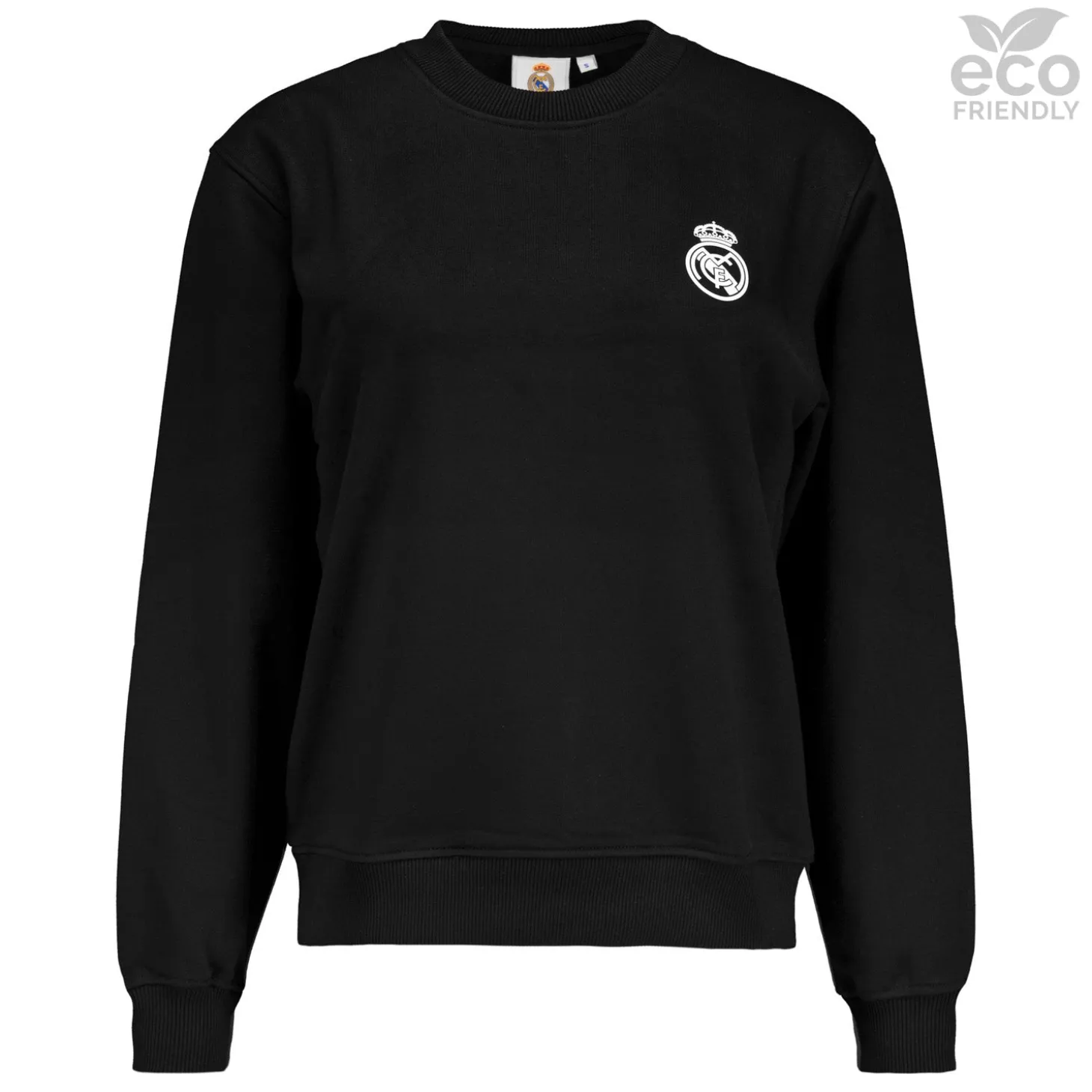 Femme OSDM Sweats^Sweat-shirt court pour femmes ECO Essentials Real Madrid Black Shield