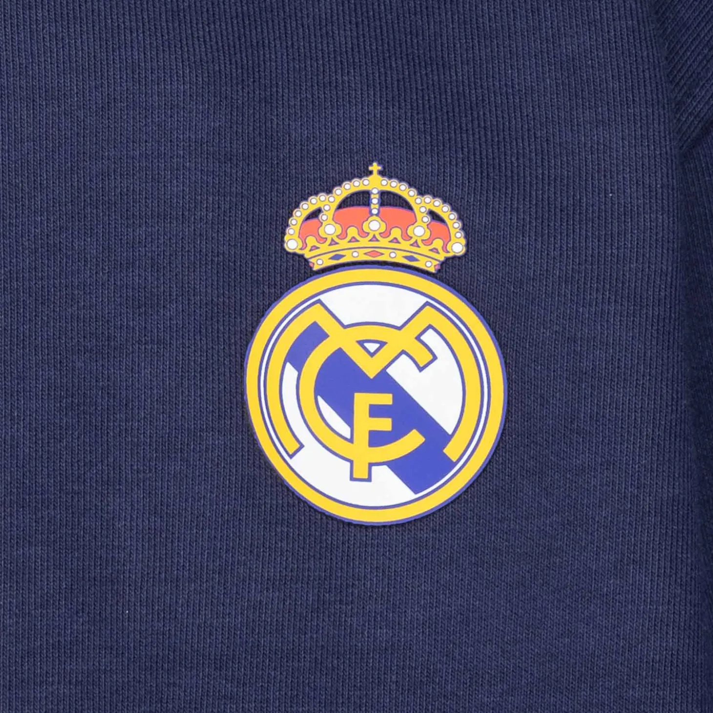 Enfant OSDM Sweats^Sweatshirt Hoodie Zipper Kids ECO Essentials Real Madrid Shield Blue