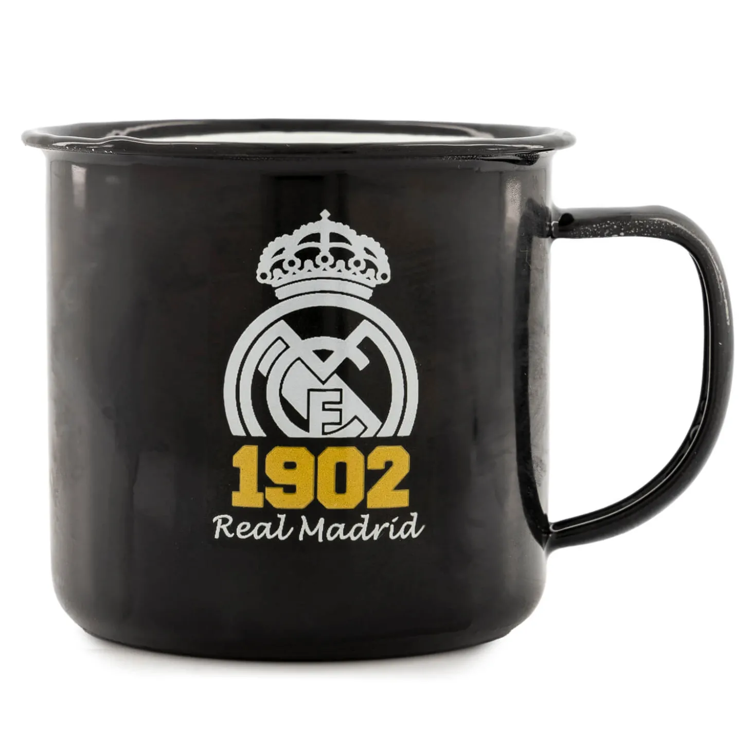 JLK Merchandising, S.L. Vaisselle^Tasse Métallique 1902 350ml Noir
