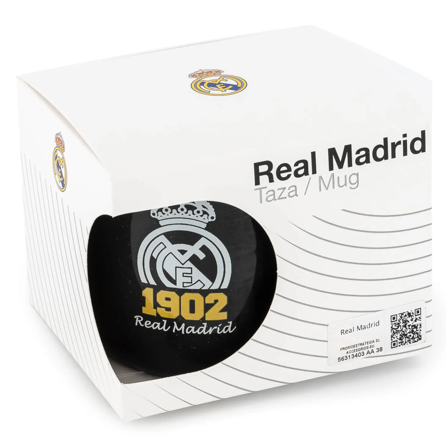 JLK Merchandising, S.L. Vaisselle^Tasse Métallique 1902 350ml Noir