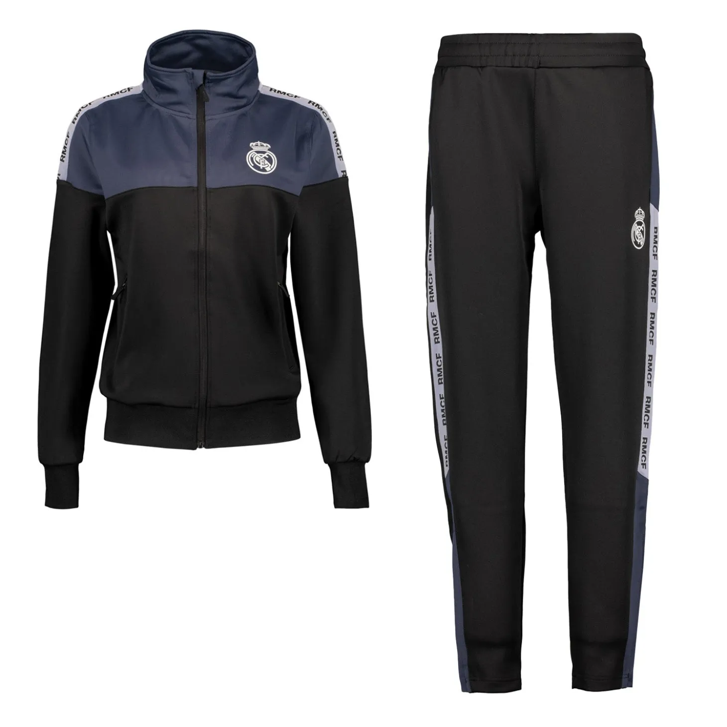 Homme Project Rogers & JLK, S.L. Survêtements|Survêtements^Tracksuit Noir-Gris-Blanc Real Madrid