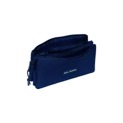 SAFTA S.A. Rentrée Scolaire|Papeterie^Trousse à Crayons Triple Real Madrid Bleu/Vert