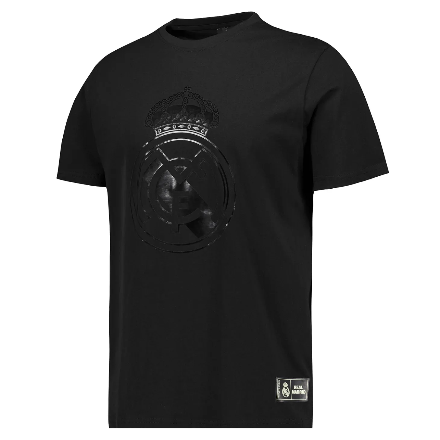 Homme MBA Solutions T-Shirts^T-Shirt Écusson Real Madrid Blackout Noir hommes