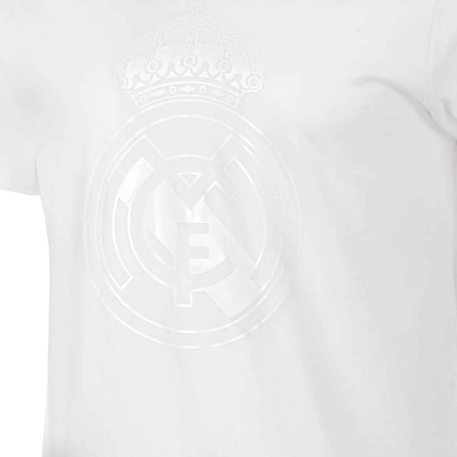 Homme MBA Solutions T-Shirts^T-Shirt Écusson Real Madrid Blackout Blanc hommes