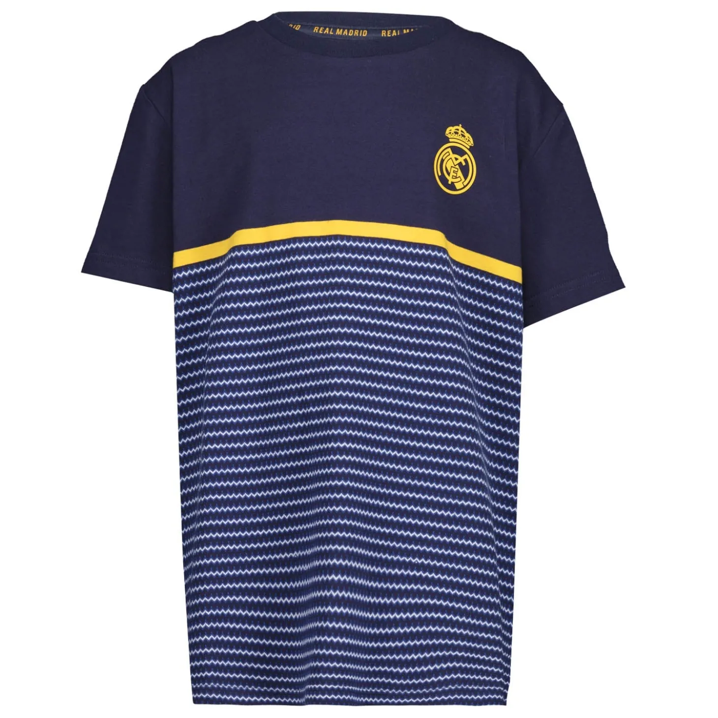 Enfant ITEX T-Shirts^T-Shirt en Jacquard Kids on Tour Real Madrid Rayures Horizontales jeunes