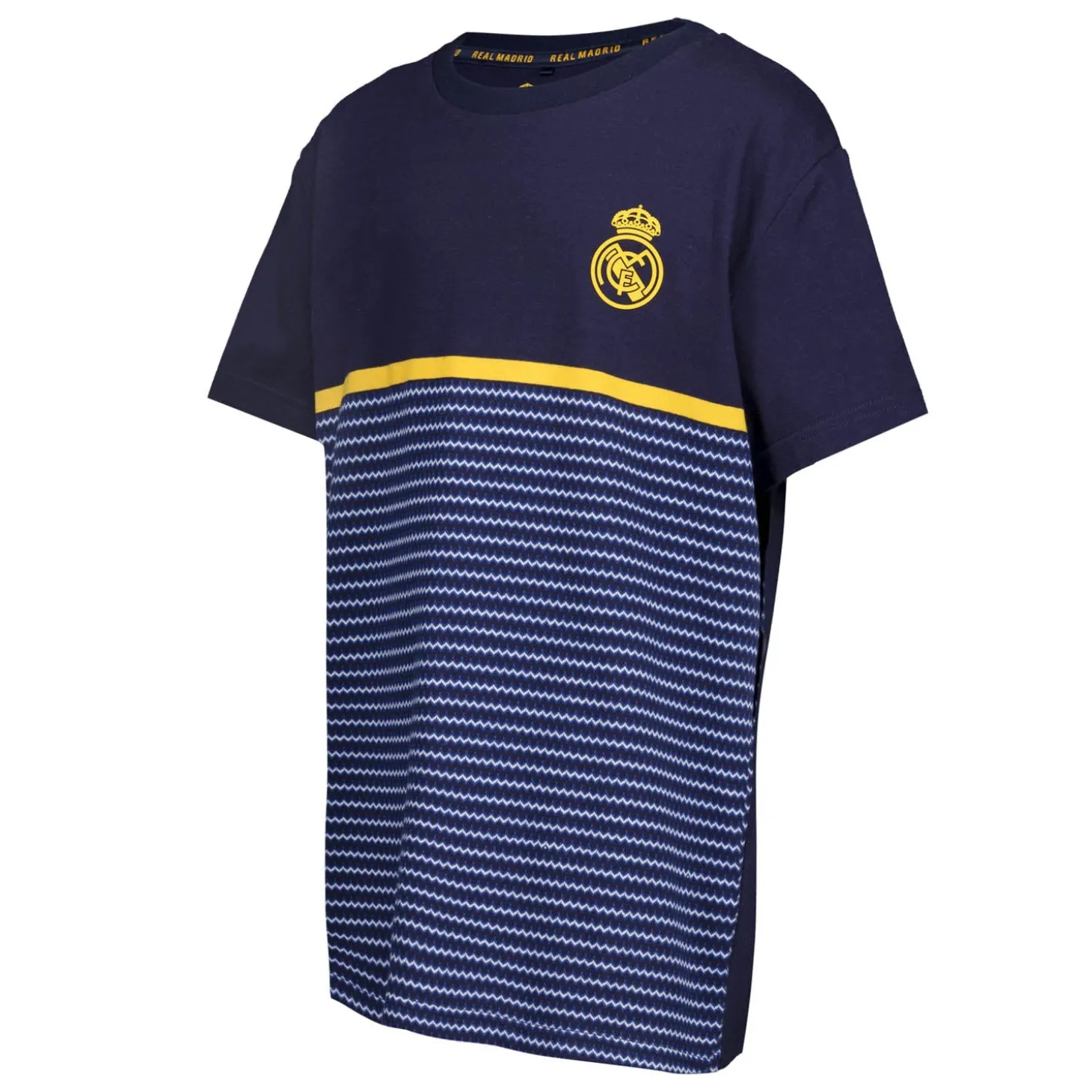 Enfant ITEX T-Shirts^T-Shirt en Jacquard Kids on Tour Real Madrid Rayures Horizontales jeunes
