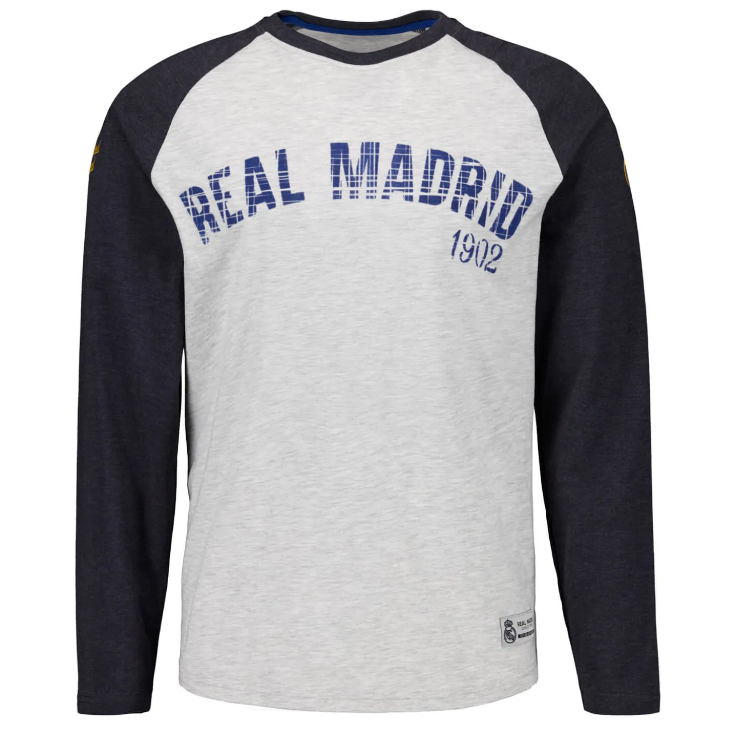 Homme MBA Solutions T-Shirts^T-Shirt Manches Longues Imprimé Baseball Real Madrid Blanc Cassé hommes