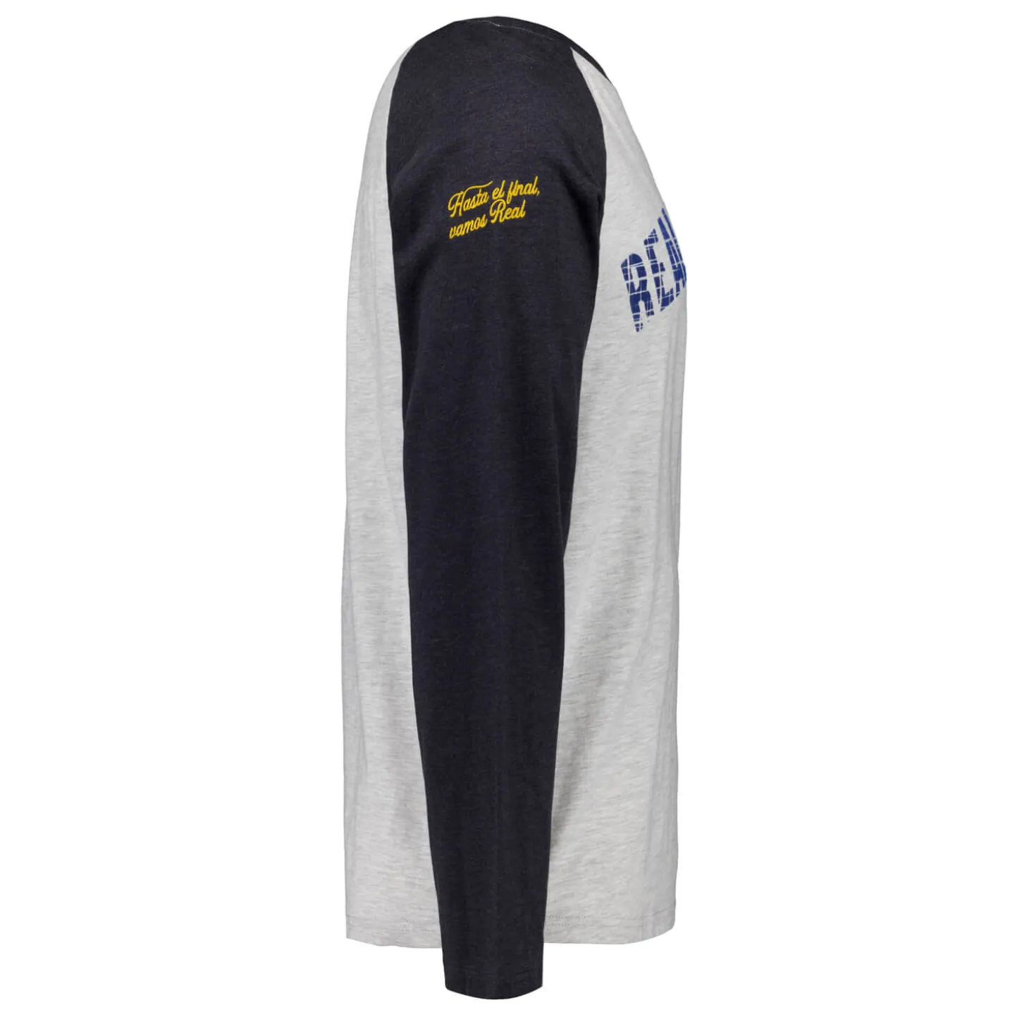 Homme MBA Solutions T-Shirts^T-Shirt Manches Longues Imprimé Baseball Real Madrid Blanc Cassé hommes