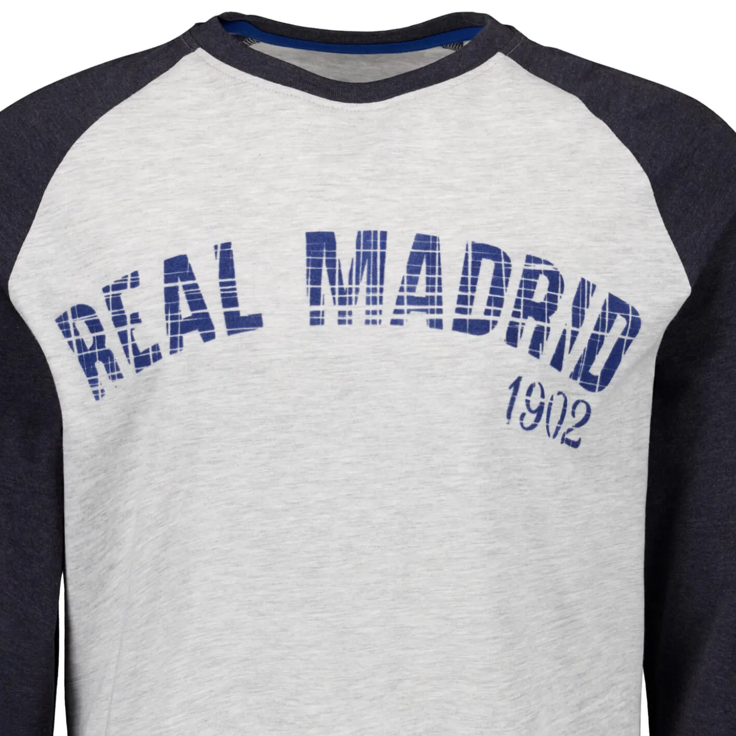 Homme MBA Solutions T-Shirts^T-Shirt Manches Longues Imprimé Baseball Real Madrid Blanc Cassé hommes
