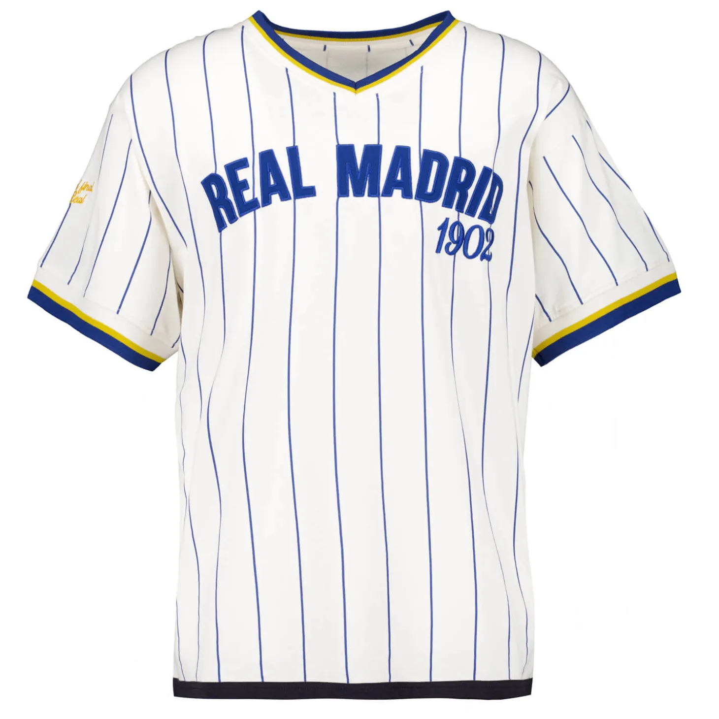 Homme MBA Solutions T-Shirts^T-Shirt Oversize Rayé Baseball Real Madrid Blanc Cassé hommes