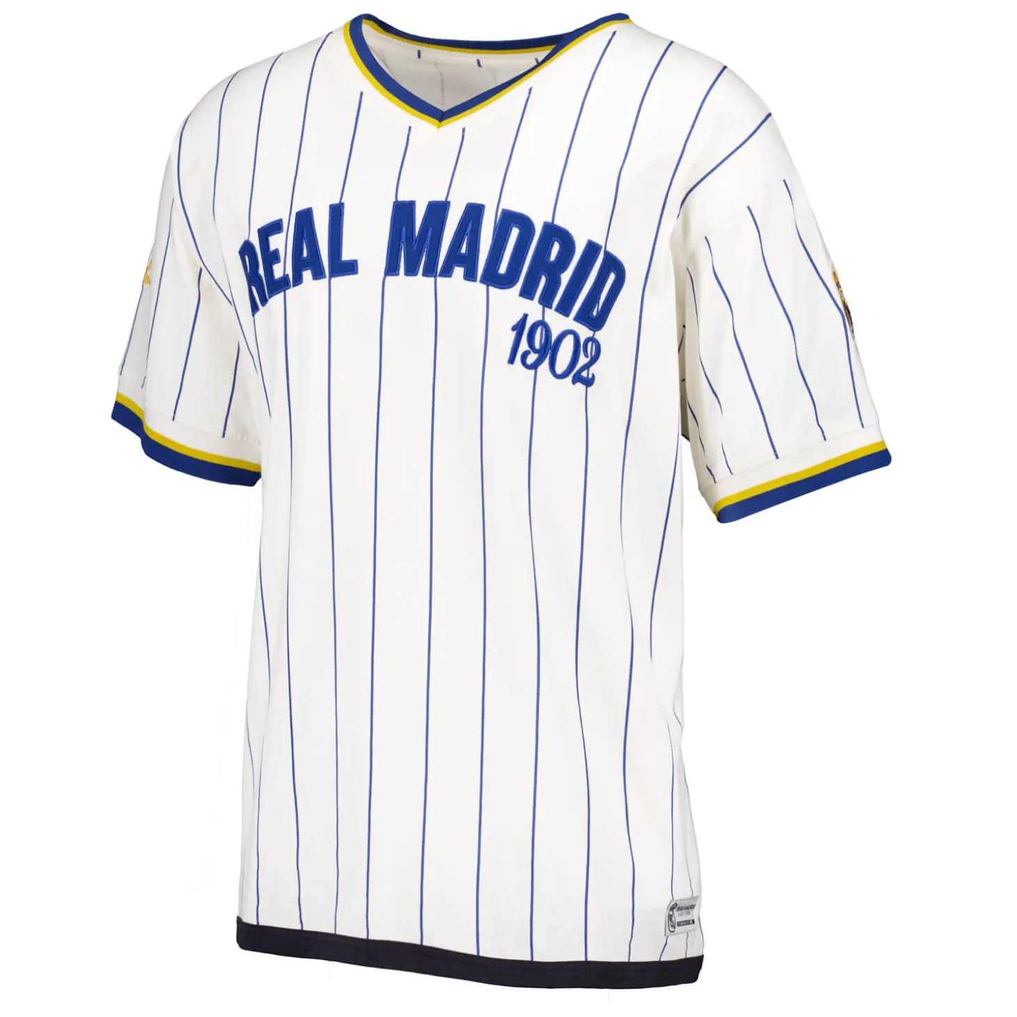 Homme MBA Solutions T-Shirts^T-Shirt Oversize Rayé Baseball Real Madrid Blanc Cassé hommes