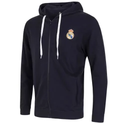 Homme T&F Sweats^Veste à Capuche Essentials Color Écusson Bleu Marine Hommes