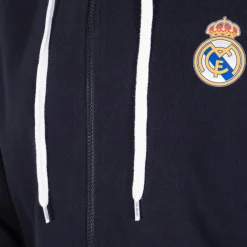 Homme T&F Sweats^Veste à Capuche Essentials Color Écusson Bleu Marine Hommes