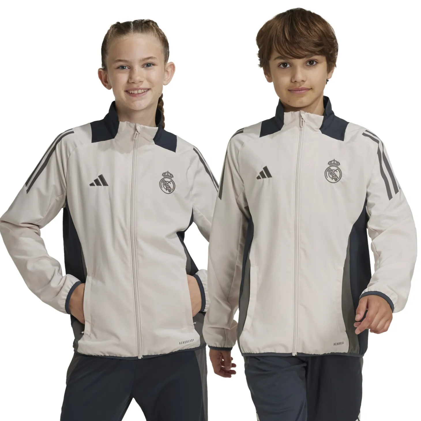 Enfant Adidas España, S.A.U Survêtements|Survêtements^Veste de Survêtement Entraînement LDC 24/25 Beige jeunes